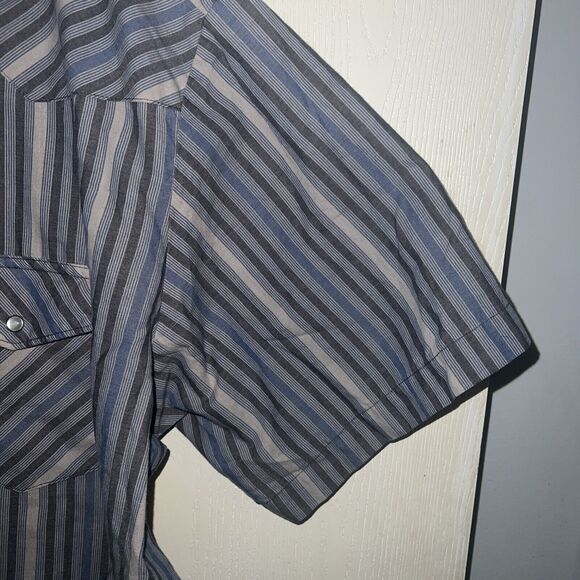 Vintage Wrangler Western Wear Shirt 2XT Striped Cowboy Country - Picture 4 of 7